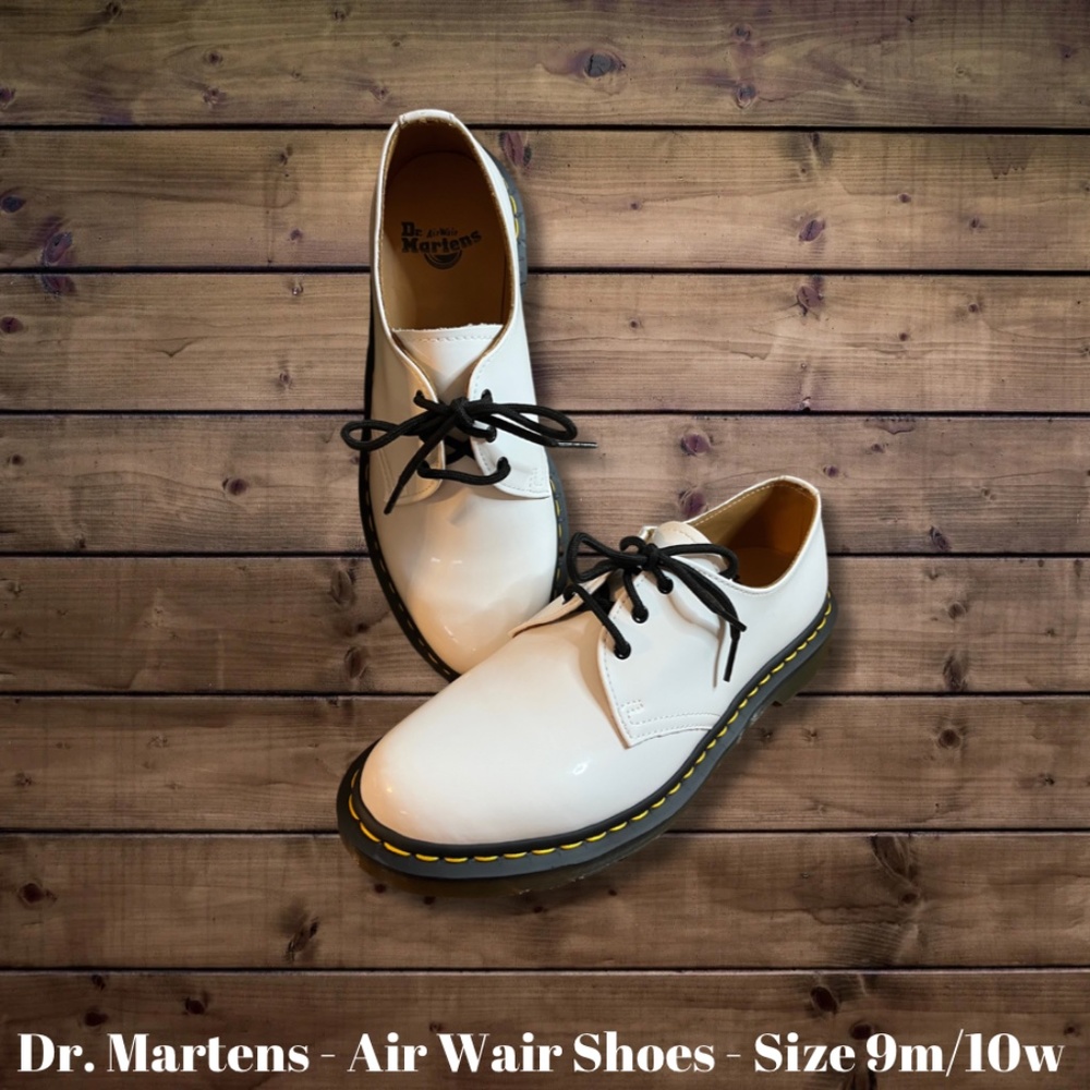 Dr. Martens The Original Unisex Air Wair Oxford Shoes White 26754 Size 9 M/10 L